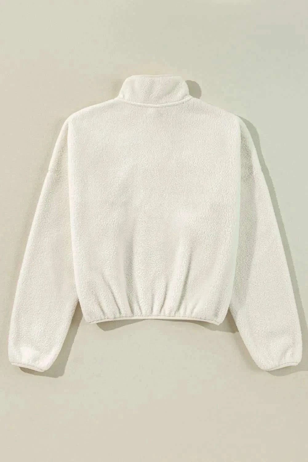 Cozy sherpa half snap jacket - Love Salve